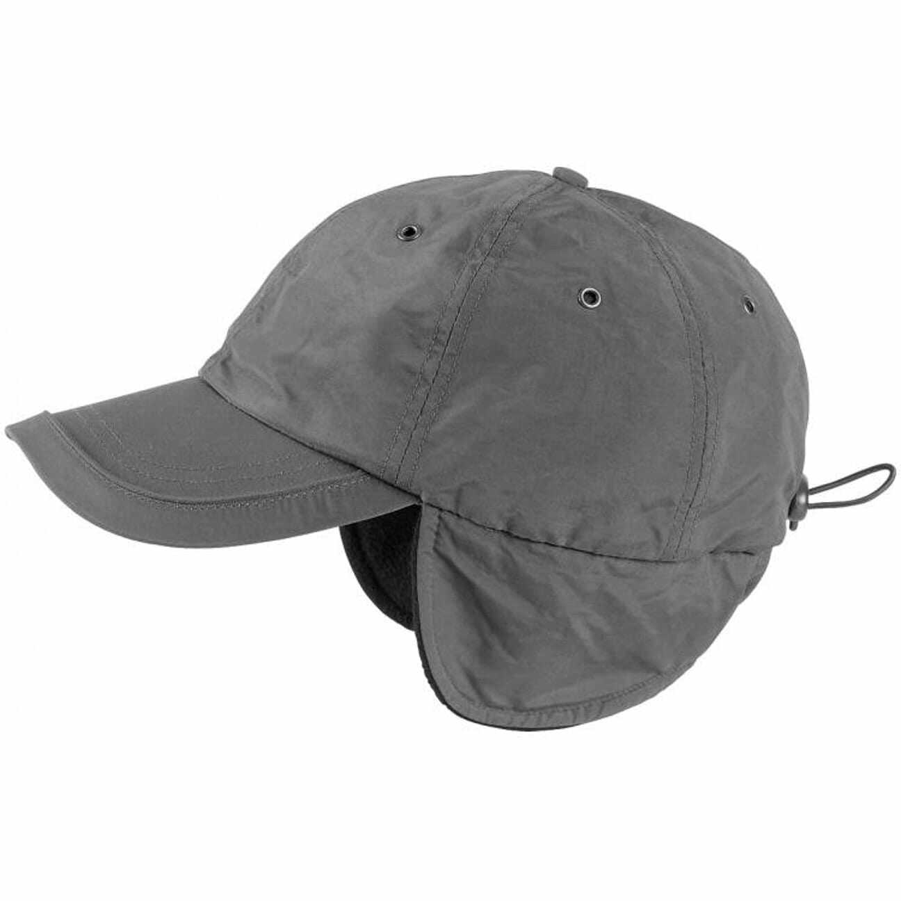 Czapka Bejsbolówka Techno Earflap z Teflon, szary, One Size