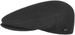 Płaski Kaszkiet Inglese Classic by Lipodo, czarny, 61 cm