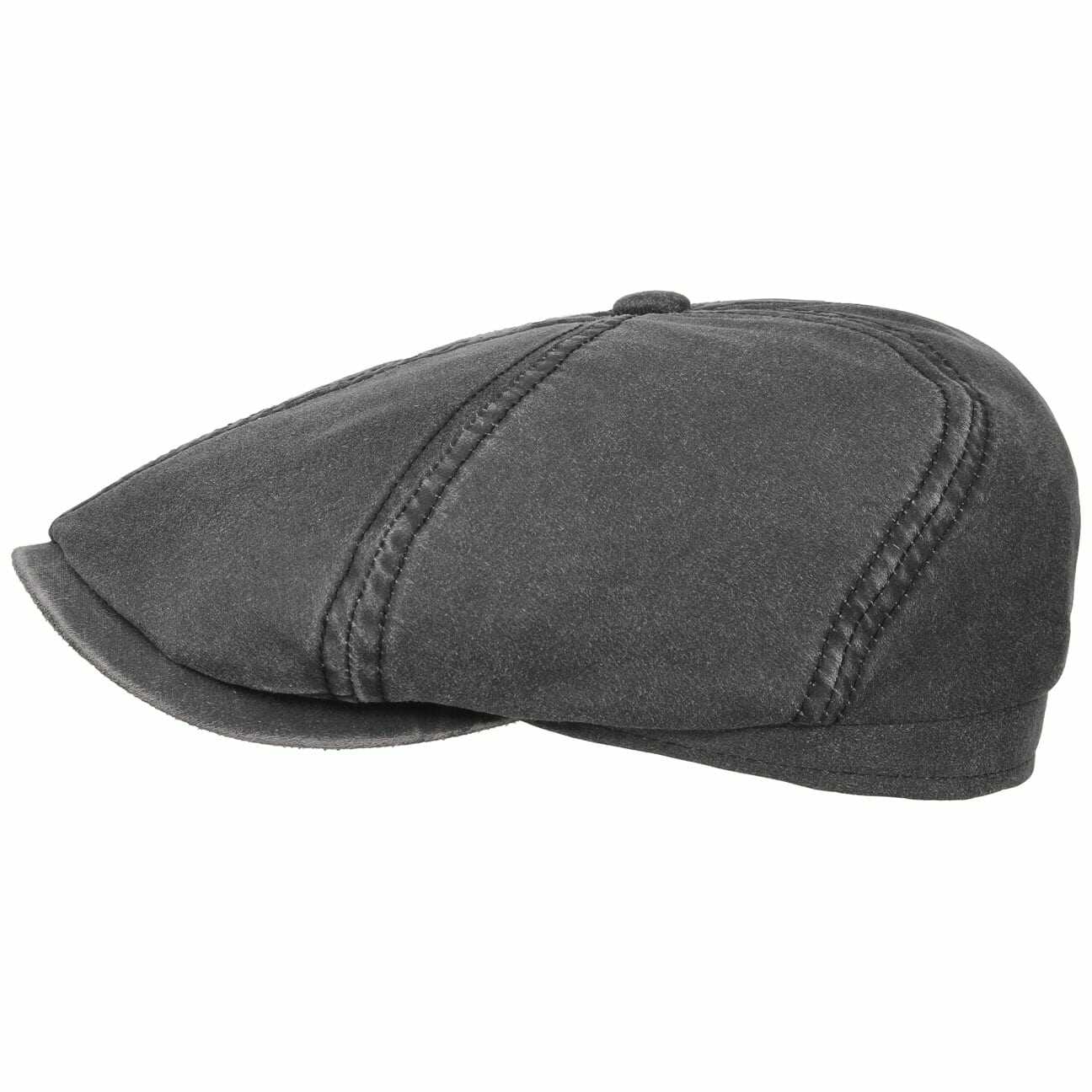 Płaski Kaszkiet Brooklin Old Cotton by Stetson, czarny, M (56-57 cm)