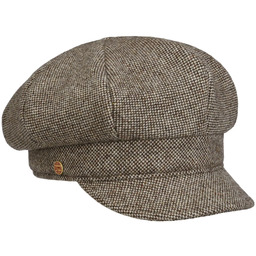 Czapka Newsboy Coco Tweed by Mayser, beżowy, M (57-58 cm)
