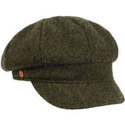 Czapka Newsboy Coco Tweed by Mayser, zielony, L (59-60 cm)