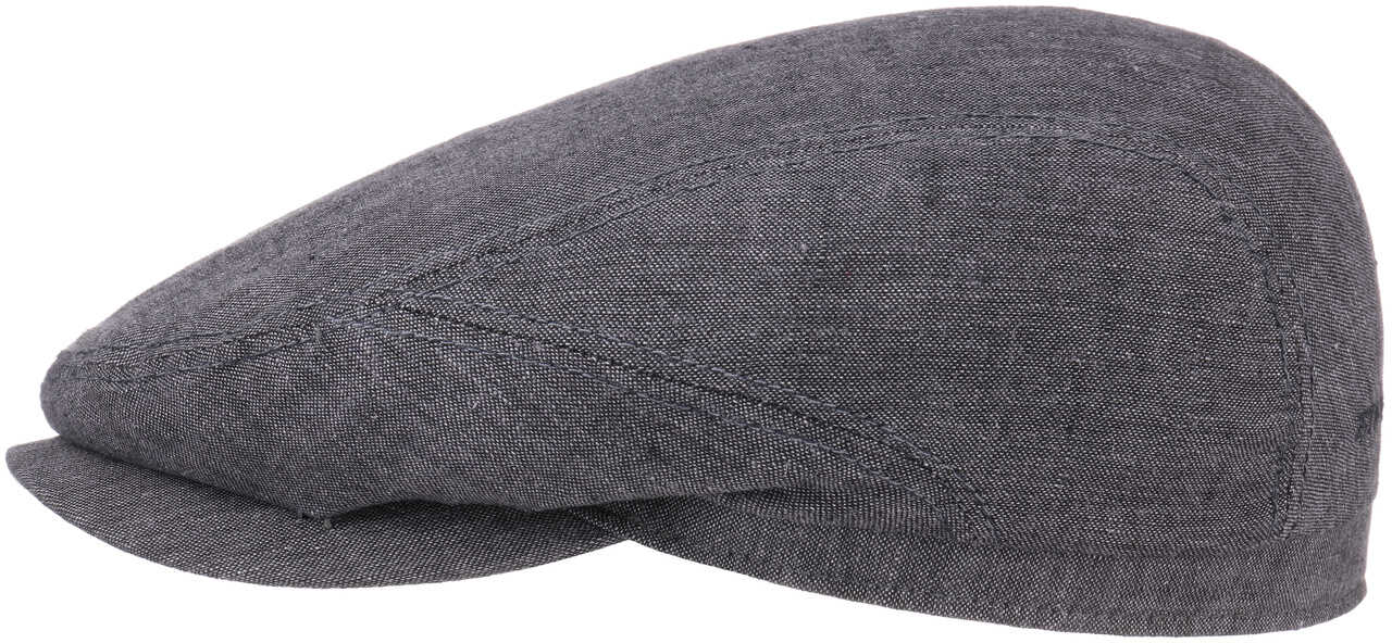 Belfast Linen Summer Flat Cap by Stetson, szary, 58 cm