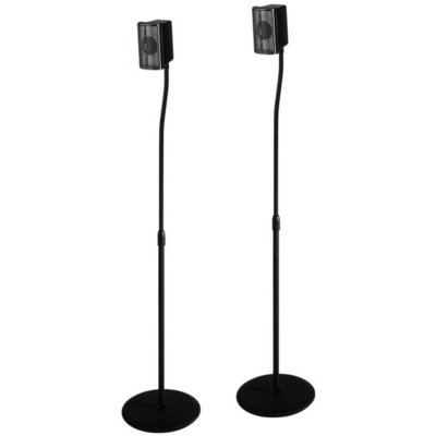 Hama stojak pod głośnik zestaw -częściowy, regulacja wysokości do 123 cm, czarny 00049594