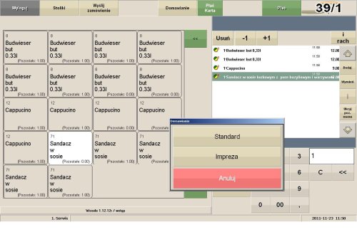 NextPOS moduł Catering