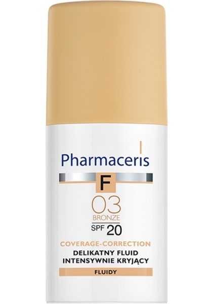 Pharmaceris F delikatny fluid intensywnie kryjący SPF20 03 Bronze 30ml