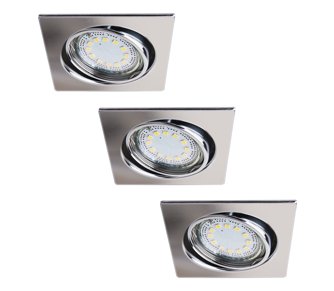 Rabalux 1056 - ZESTAW 3xLED Oprawa wpuszczana LITE 3xGU10-LED/3W/230V