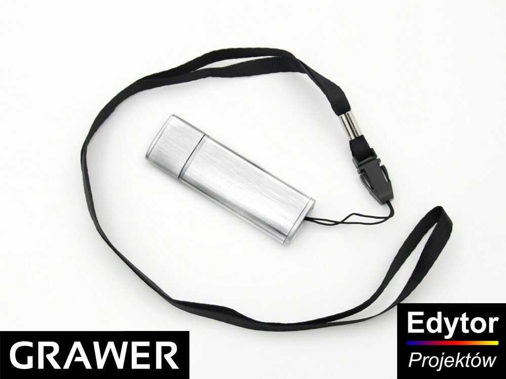 Pendrive srebrno-srebrny 32 GB Pamięć USB prezent z Grawerem