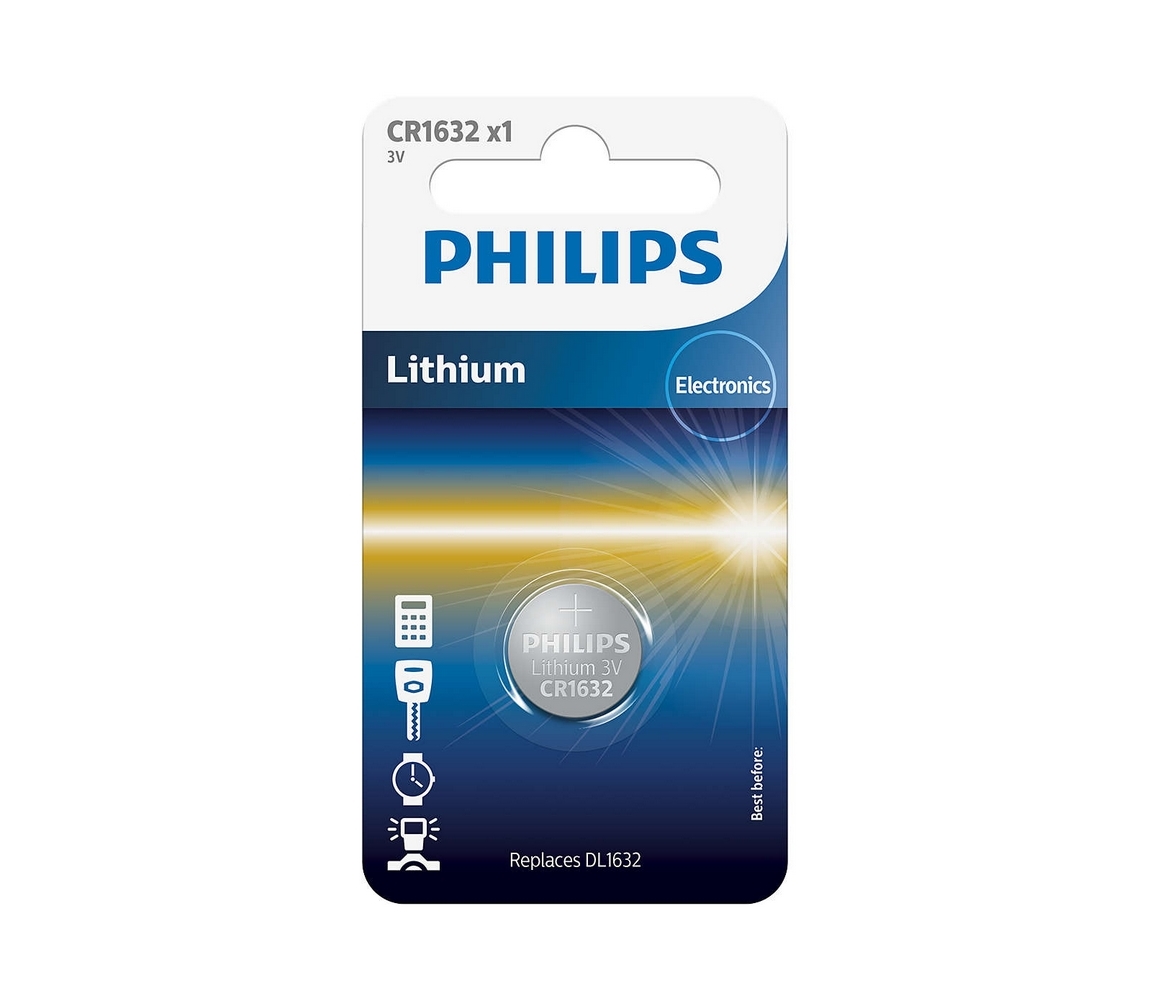 Zdjęcia - Bateria / akumulator Philips 5 szt. Bateria litowa  CR1632. 