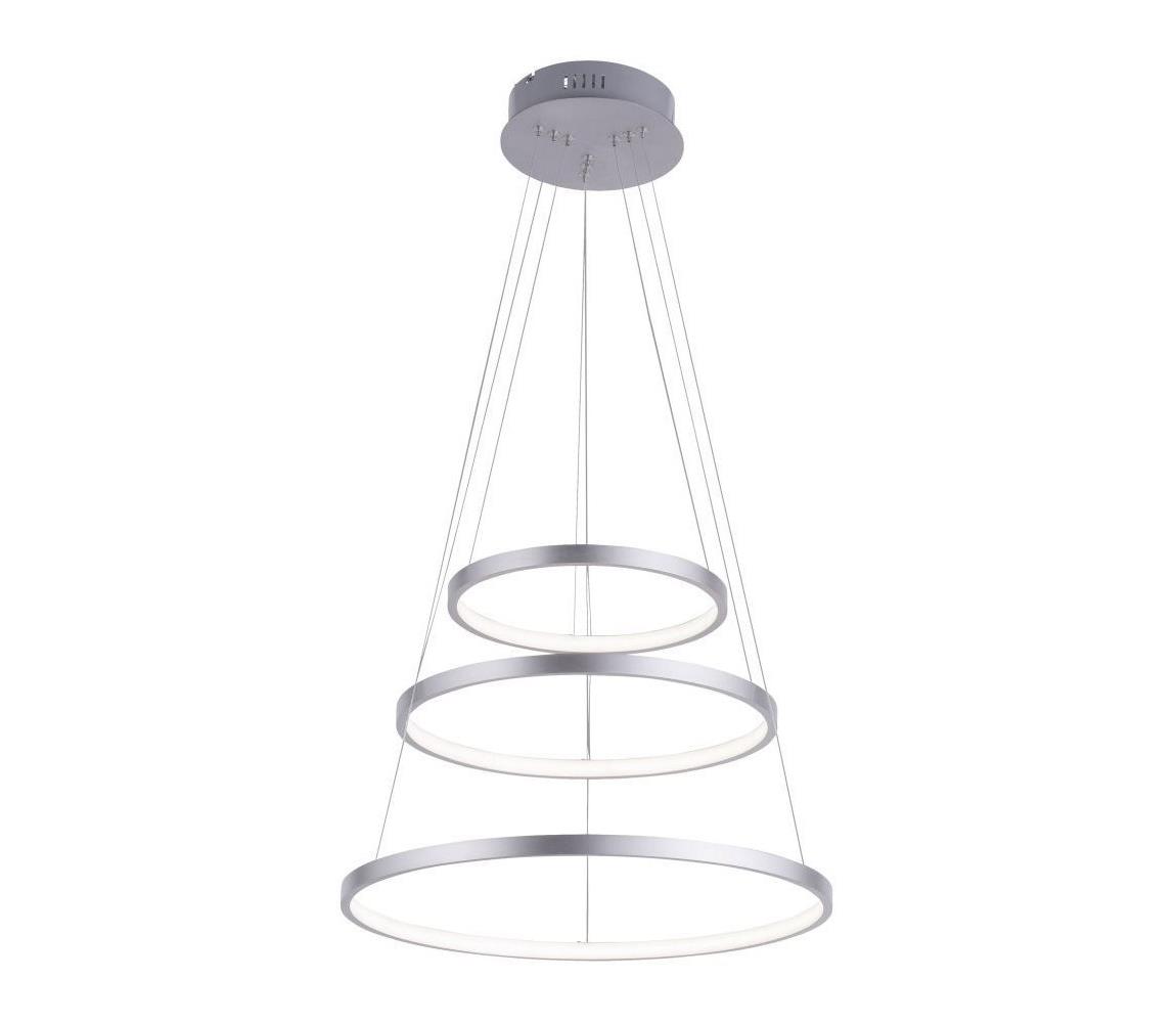 LED Żyrandol ściemnialny na lince CIRCLE 1xLED/15W/230V + LED/20W + LED/25W