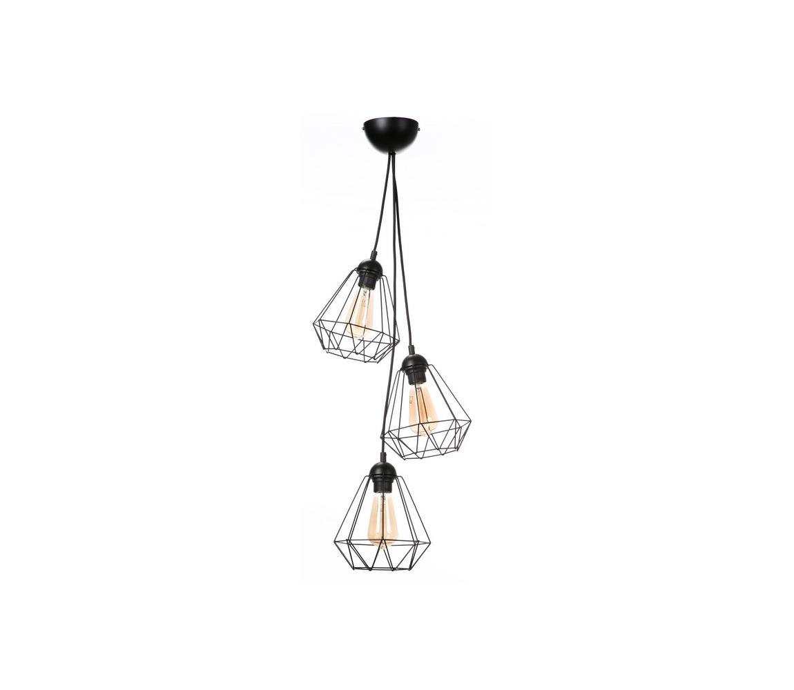 Żyrandol na lince DIAMENT MINI 3xE27/60W/230V