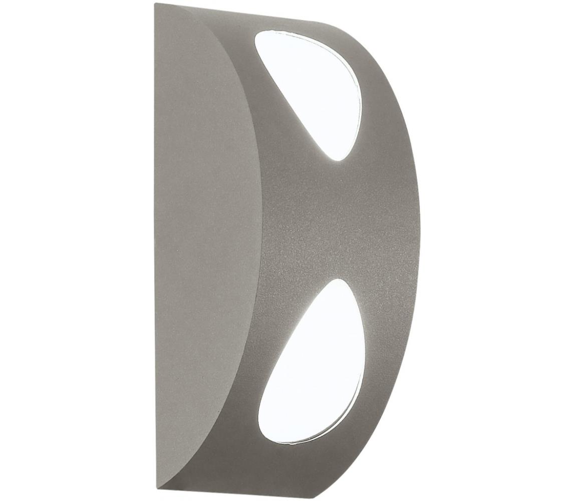 EGLO 91095 - Kinkiet zewnętrzny MORINO 2xLED/4,76W srebrny