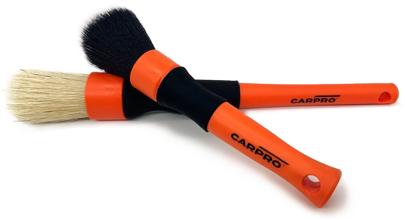 CarPro Detailing Brushes - zestaw delikatnych pędzelków detailingowych, 2 sztuki