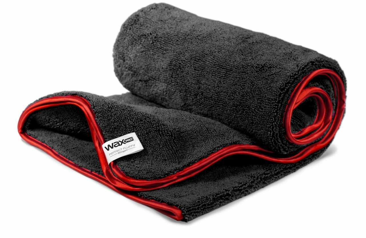 WaxPRO Perfect Fluffy Dryer Black Series  ręcznik do osuszania lakieru, 600gsm, 100x60cm