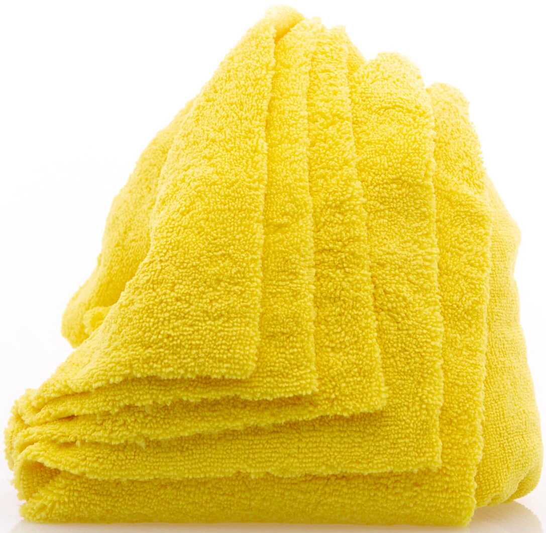 Work Stuff Gentleman Basic 5-Pack Yellow  delikatna mikrofibra bez obszycia, 40x40cm, 350gsm, 5 sztuk