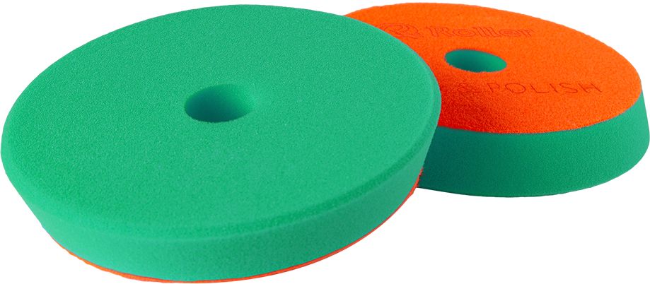 ADBL Roller Evo Pad 125DA  silnie tnący pad polerski do maszyn DA, zielony  125/140mm