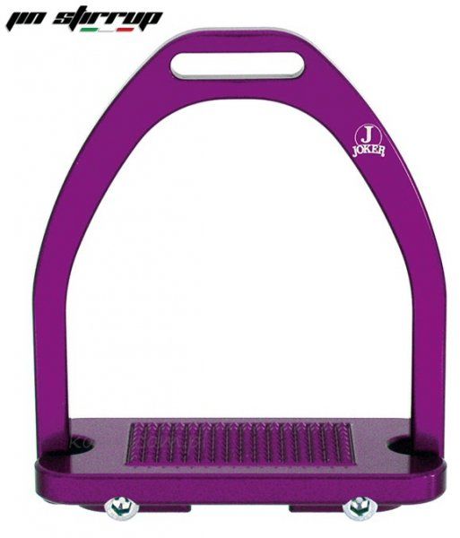JIN STIRRUP Strzemiona młodzieżowe JOKER purpurowe