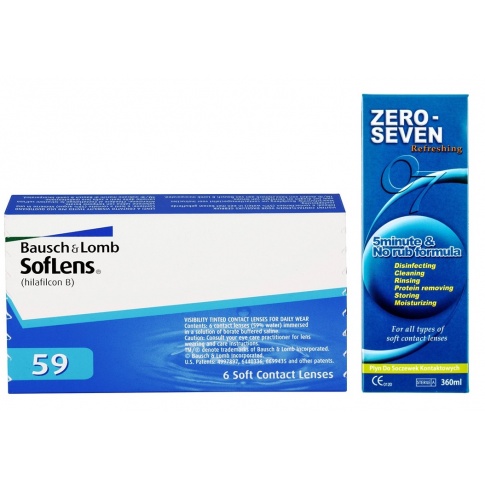 Soflens 59/Comfort z płynem Zero Seven 360ml