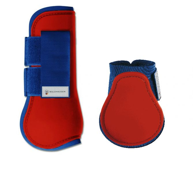 Waldhausen Ochraniacze skokowe ESPERIA komplet - red/darkblue