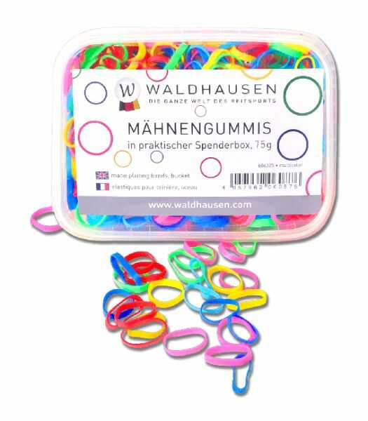 Waldhausen Gumki do grzywy kolorowe w pudełeczku