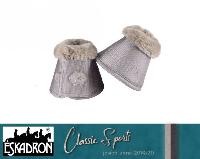 Eskadron Kaloszki FAUX FUR CLASSIC SPORTS - jesień-zima 2019/2020 - softgrey