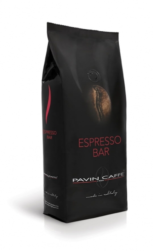 Aromatyczna włoska kawa Arabika i Robusta Espresso Bar - Pavin Caffe (1 kg)