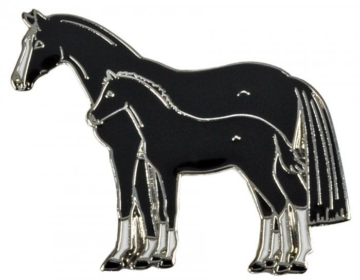 HappyRoss Znaczek ozdobny 95 kara klacz ze źrebakiem -