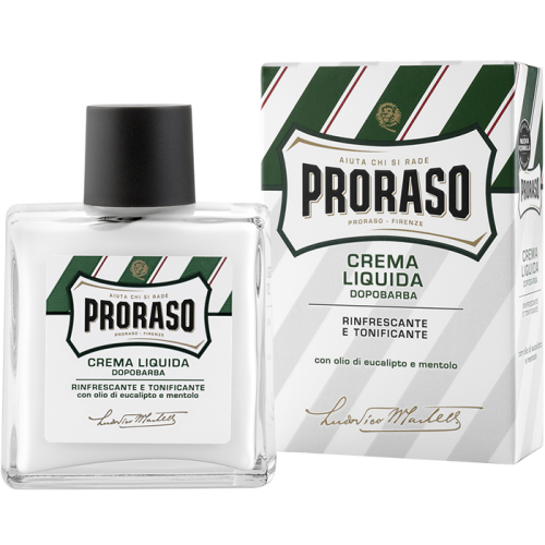 PRORASO Tonizujący krem po goleniu z ekstraktem z eukaliptusa i mentolem - Green Line After Shave Refreshing Liquid Cream