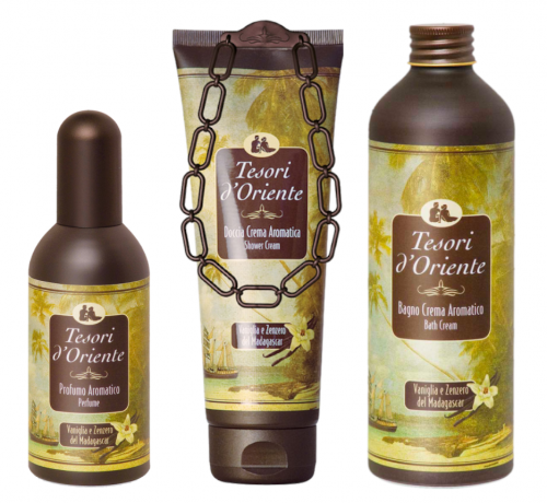 Tesori d'Oriente Tesori dOriente Zestaw Tesori dOriente Wanilia i imbir z Madagaskaru żel pod prysznic płyn do kąpieli perfumy 2713-80890_20180204105857
