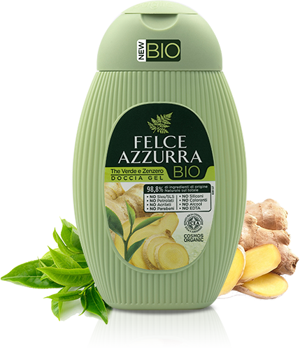 Felce Azzurra BIO Zielona Herbata i Imbir żel pod prysznic 250 ml) 8001280027284