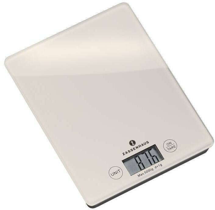 Zassenhaus Waga kuchenna cyfrowa biała ZS-073201