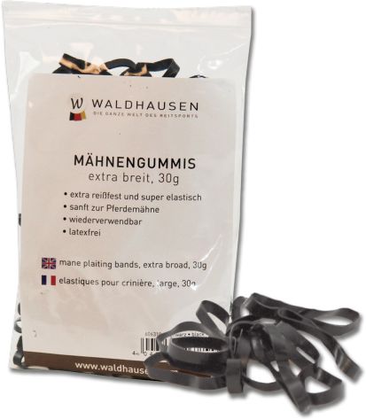 Waldhausen Gumki do grzywy silikonowe szerokie 30g