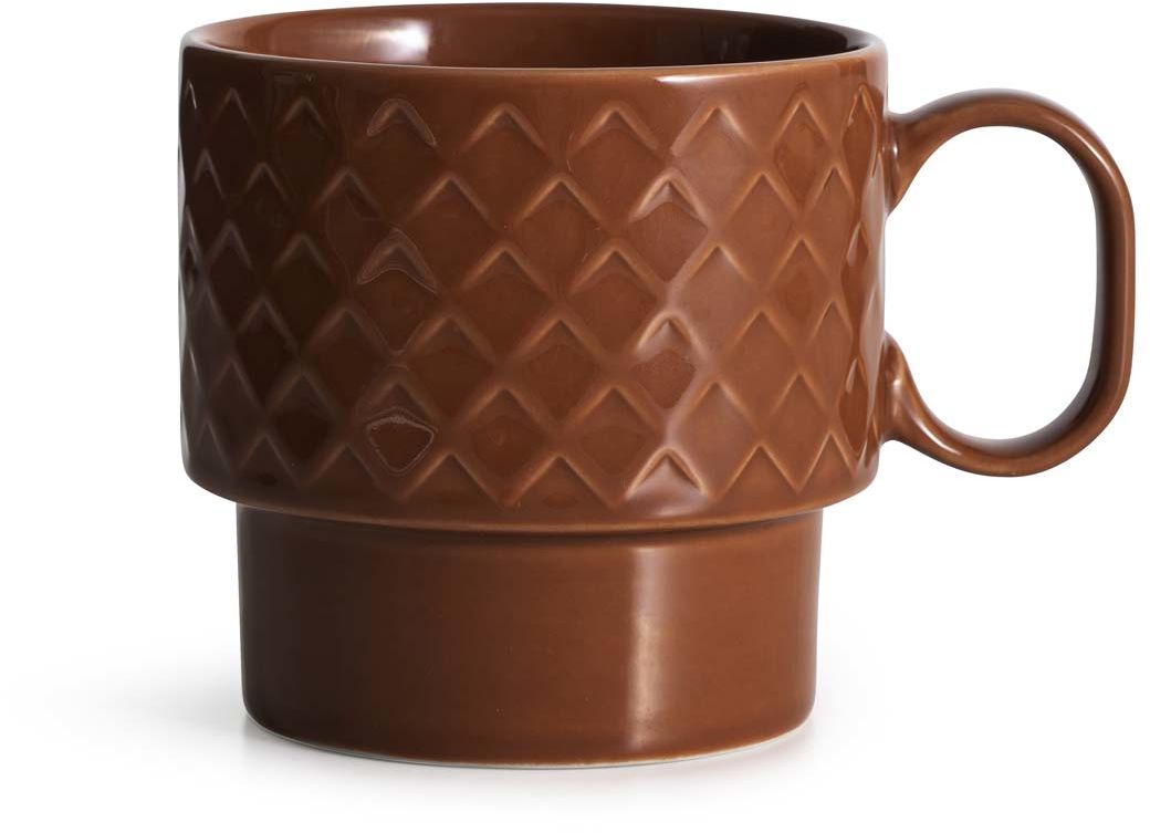 Sagaform Coffee - filiżanka do herbaty, czerwona, ceramika, 0,4 l, wys. 9 cm SF-5018099