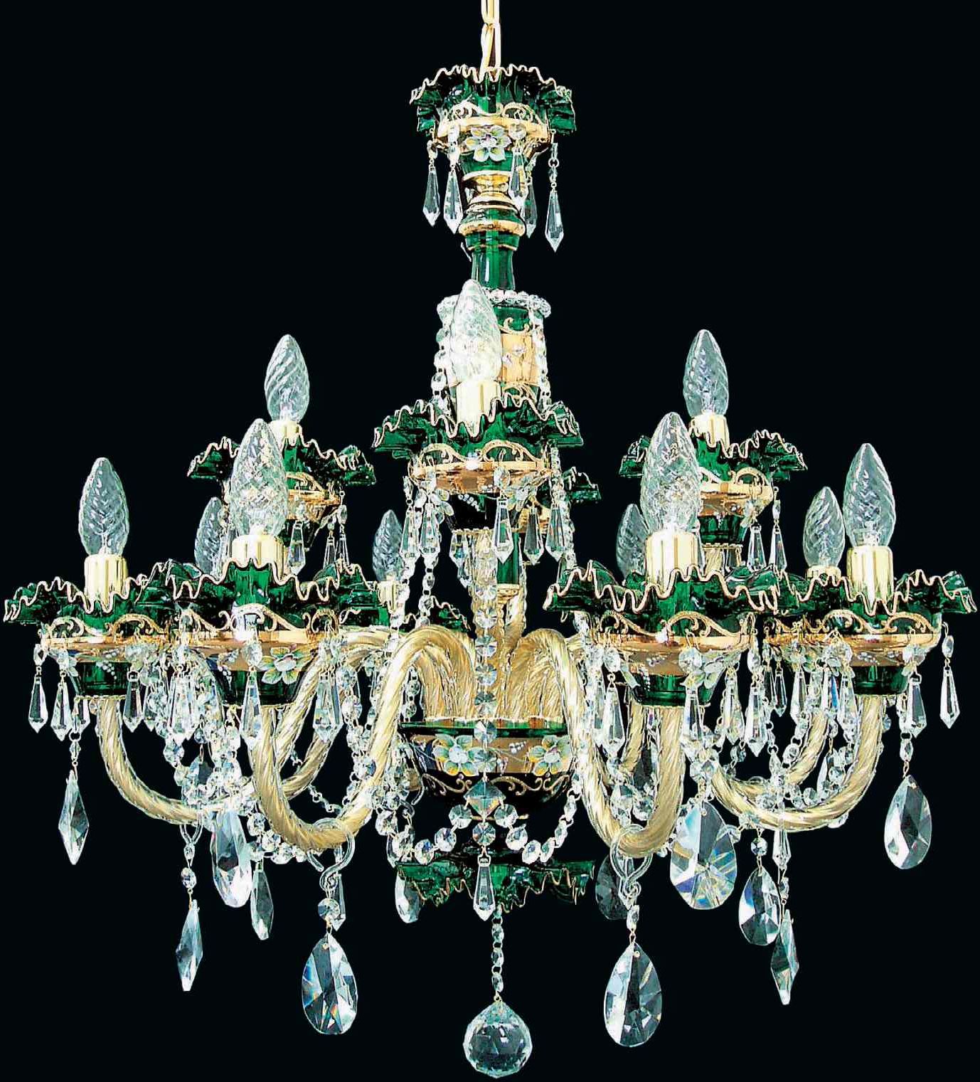 Żyrandol kryształowy 12-ramienny - Elite Bohemia