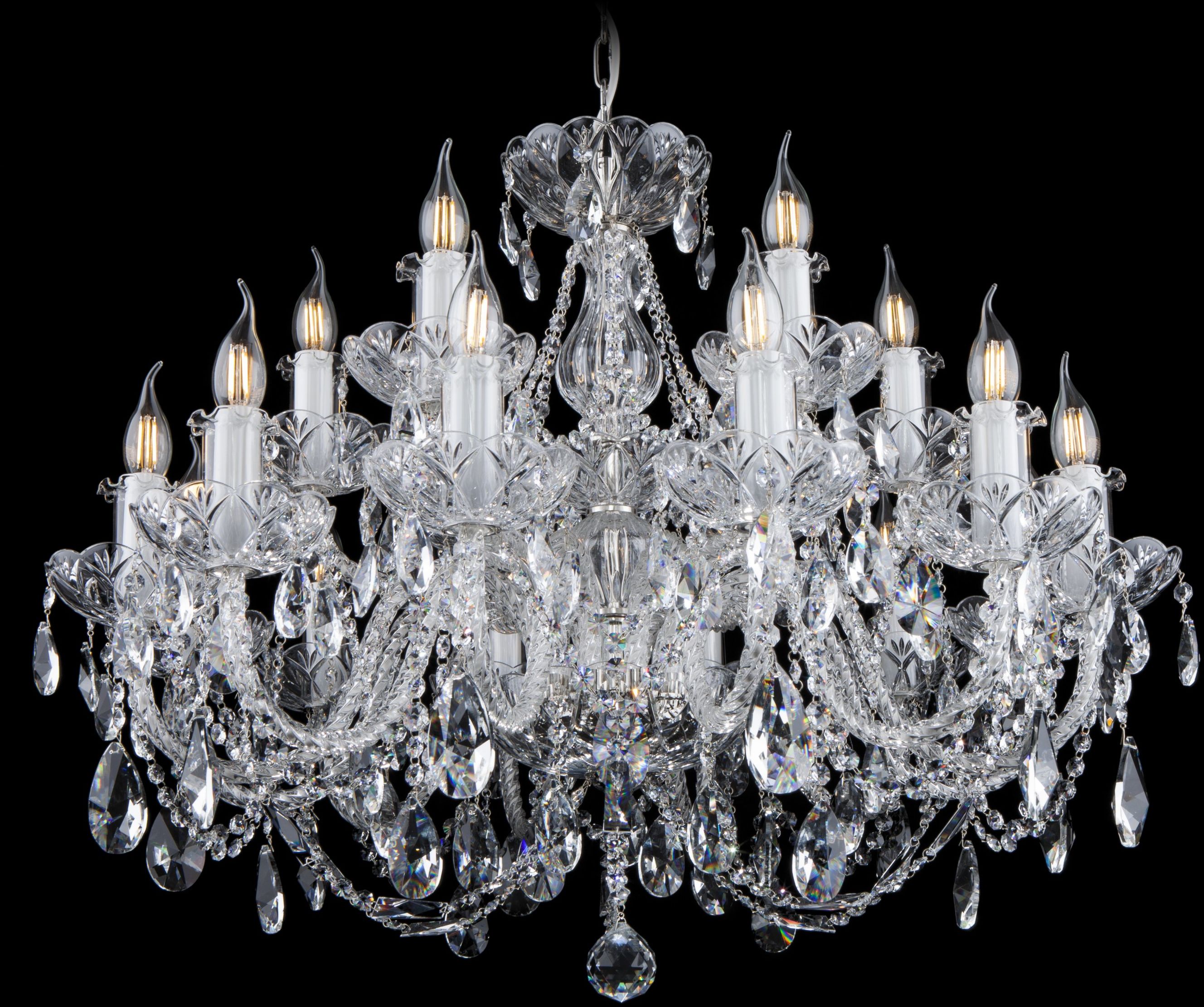 Elita bohemia Żyrandol kryształowy 18-ramienny - Bohemia L 102/12+6/02 N Pb