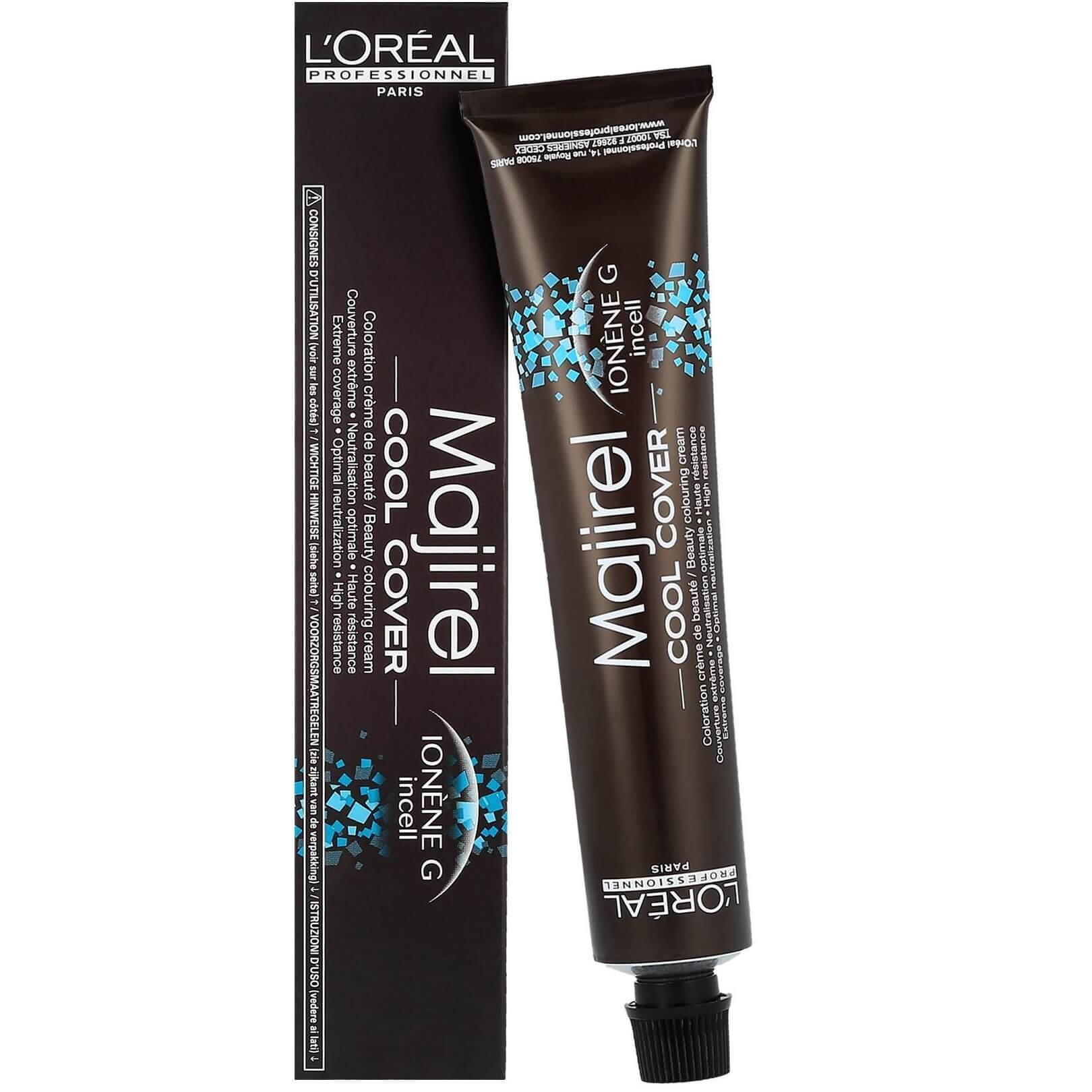Loreal L''oreal professionnel Majirel Cool Cover farba do włosów, koloryzacja trwała zapewniająca chłodne, metaliczne odcienie 50ml 8104