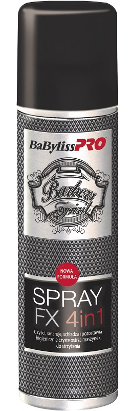 BaByliss Pro FX 4in1 spray do dezynfekcji ostrzy maszynek do 150ml