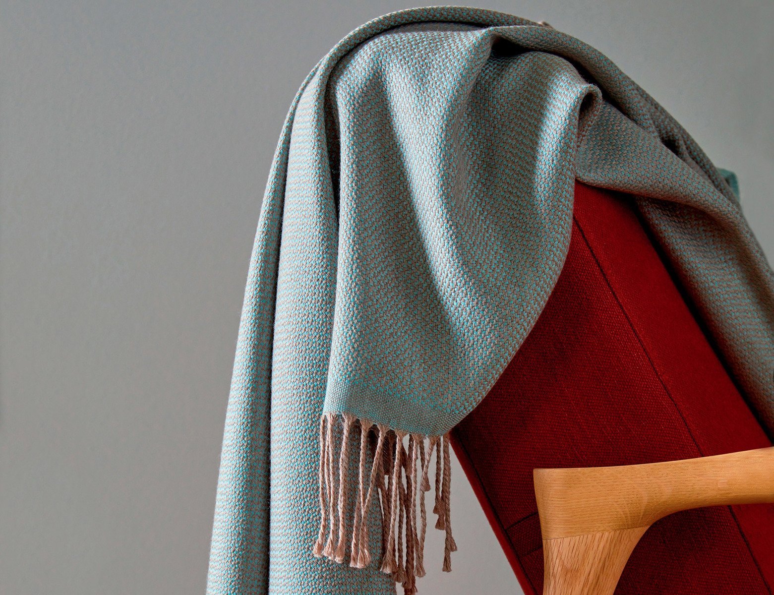 Blanc Des Vosges Pled z wełny merynosa Cosy Celadon