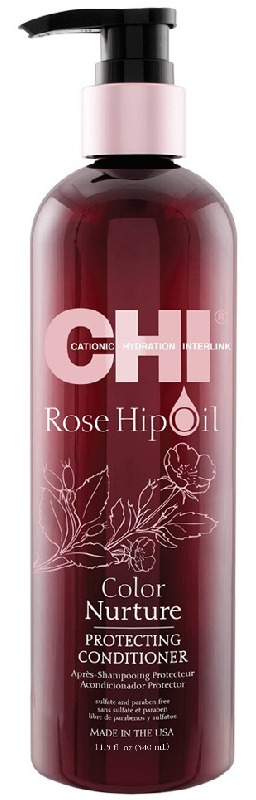 Farouk CHI Rose Hip Oil Conditioner odżywka do włosów, codzienna pielęgnacja 355ml