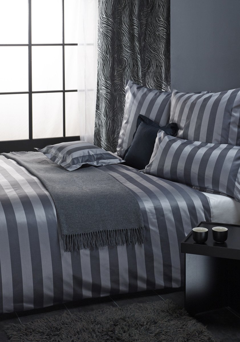 Curt Bauer Komplet pościeli adamaszkowej Como Steel Grey