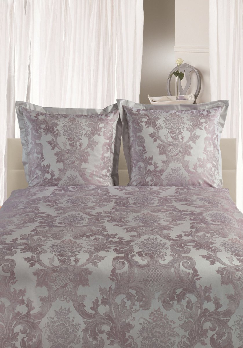 Curt Bauer Komplet pościeli adamaszkowej Louis XIV Niebieski