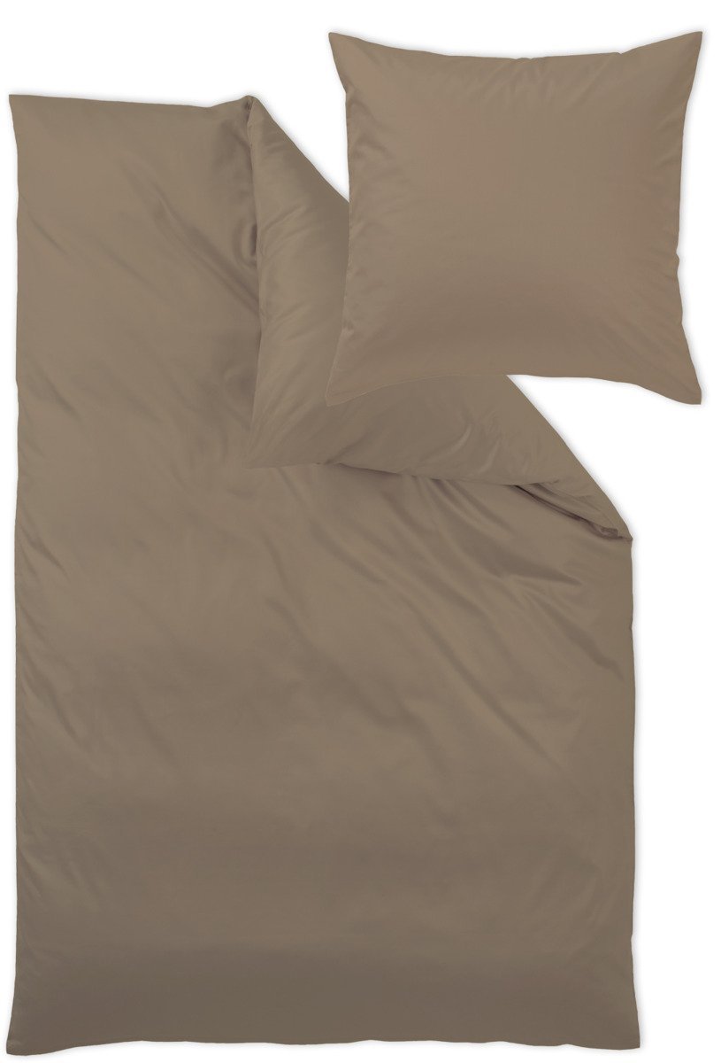 Curt Bauer Komplet pościeli satynowej UNI Nougat Brown