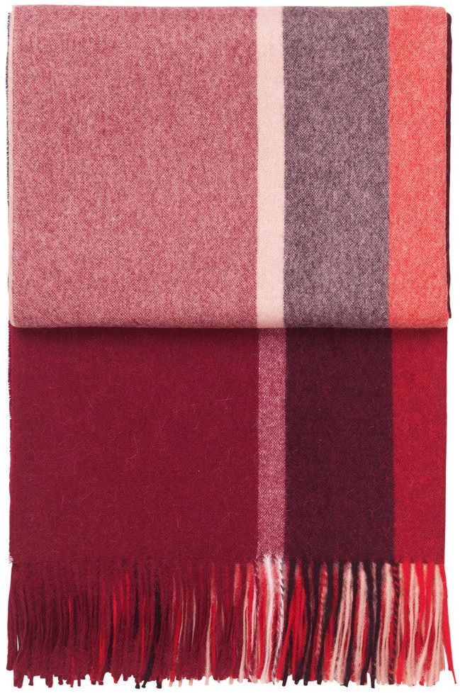 Elvang Pled wełniany Manhattan Bordeaux