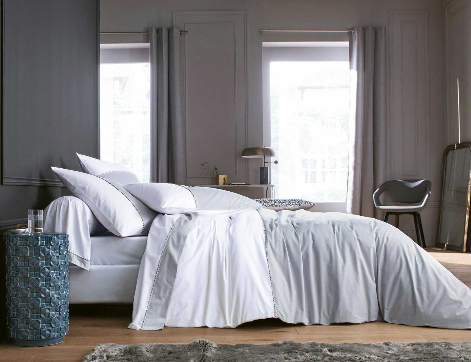 Blanc Des Vosges Poszwa perkalowa - Loft Platine