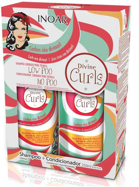 Inoar INOAR Divine Curls szampon + odżywka do włosów kręconych 2x250ml 10702