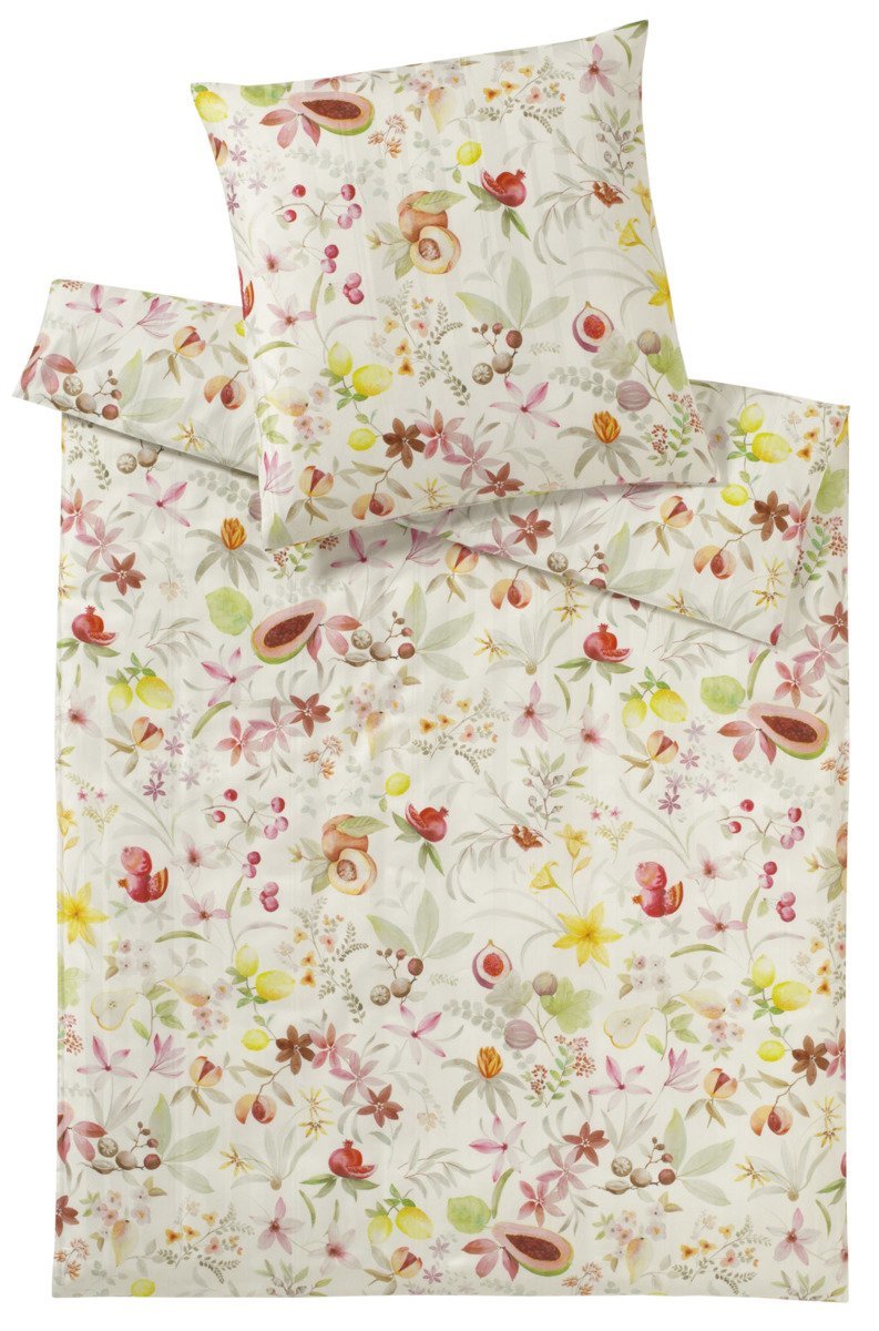 Elegante Poszewka satynowa Fruits White