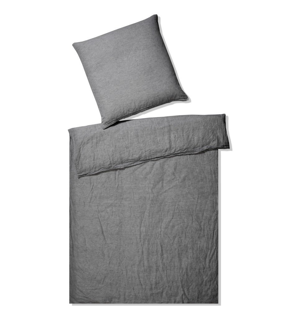 Elegante Pościel lniana Breeze Dark Grey