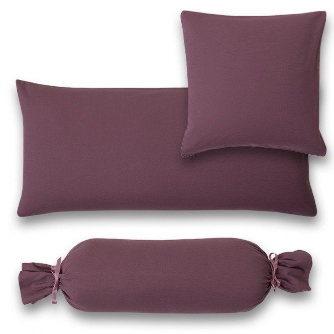 Estella Poszewki Jersey z bawełny egipskiej Aubergine