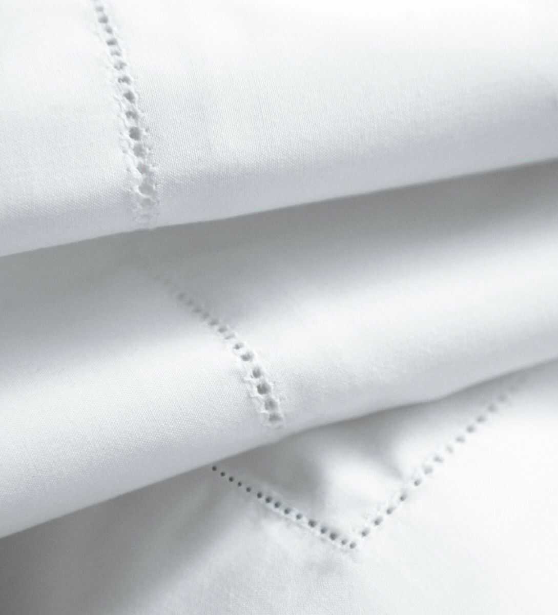 Blanc Des Vosges Prześcieradło perkalowe bez ściągacza Marquise Blanc