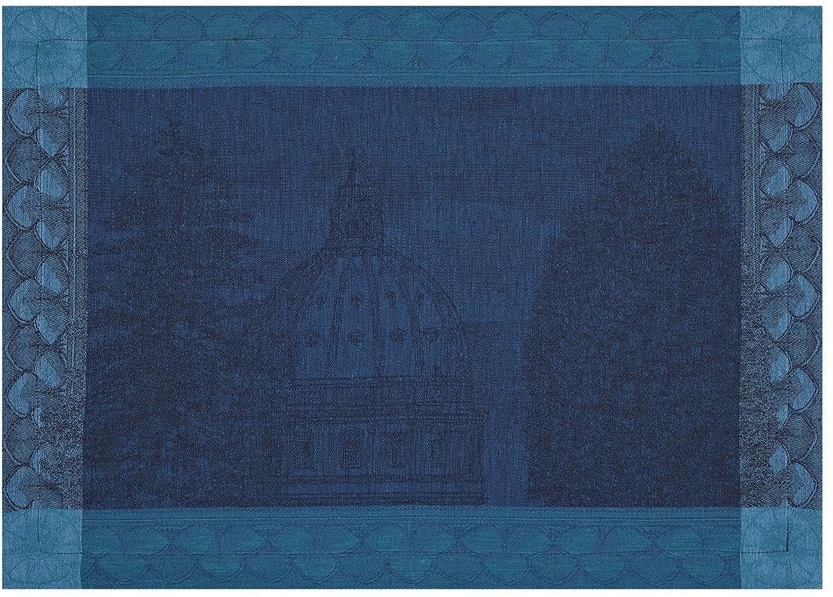 Le Jacquard Fran ais Podkładka żakardowa na stół Symphonie Baroque Niebieska