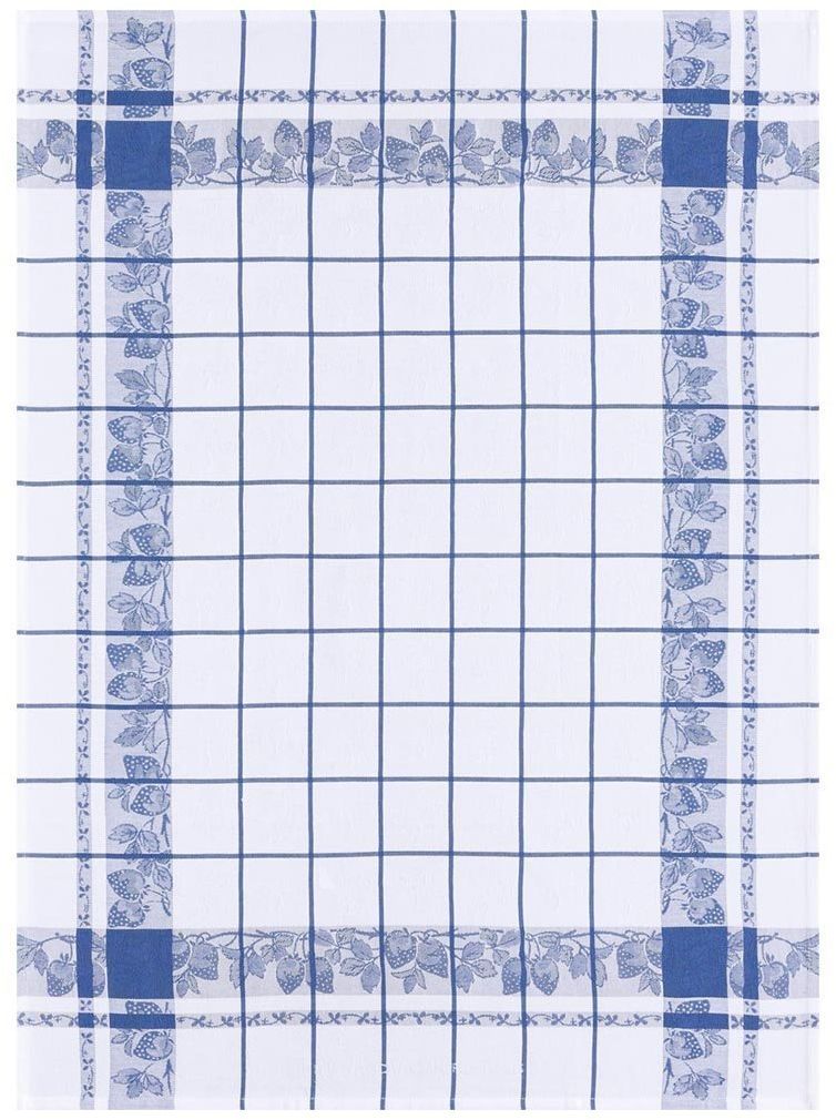 Le Jacquard Fran ais Ściereczka kuchenna Fraises Niebieska